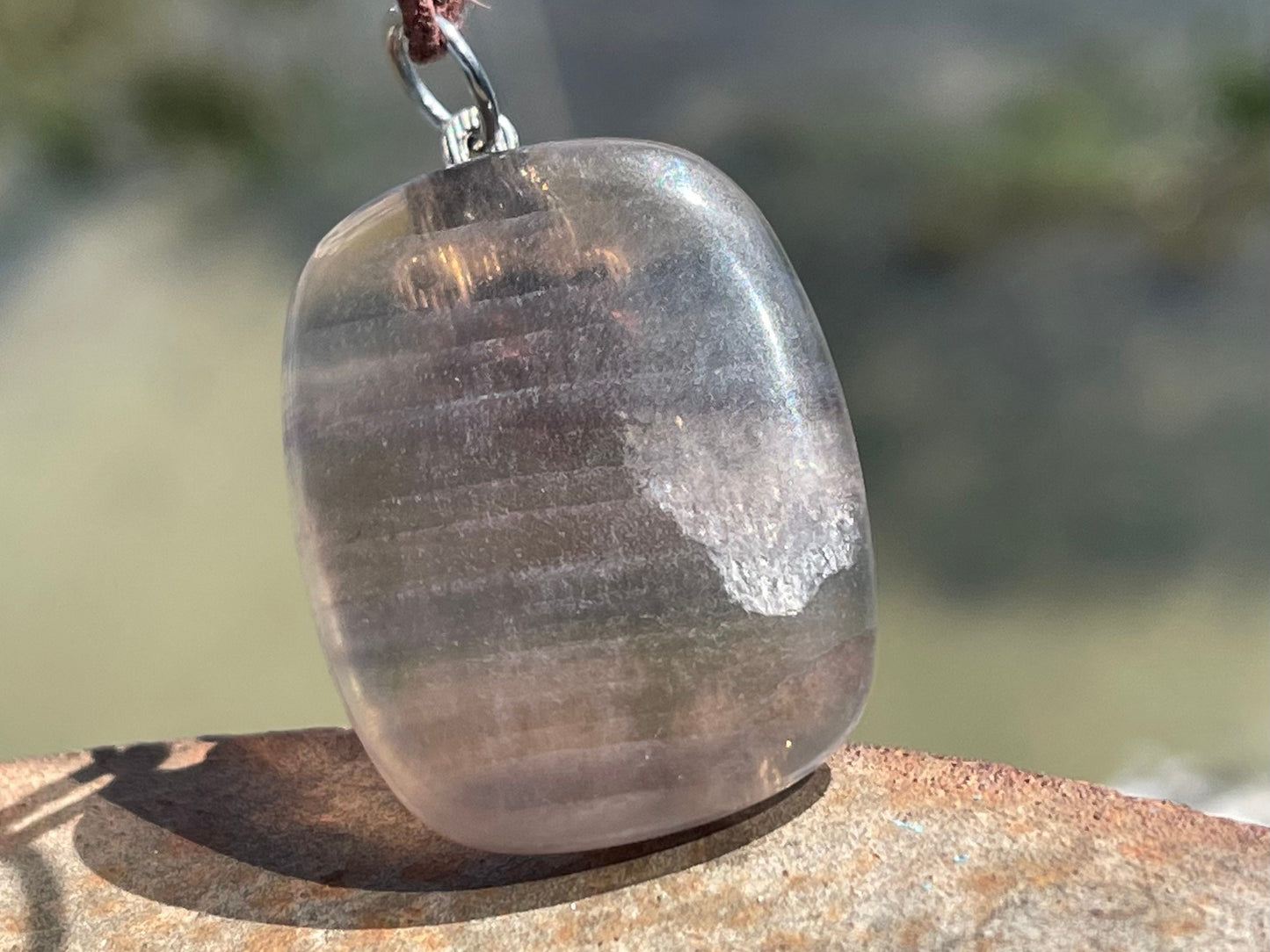 SALE - Fluorite gemstone necklace, octopus necklace, boho necklace, handmade necklace ethical jewellery. Boho gift for her unique pendant