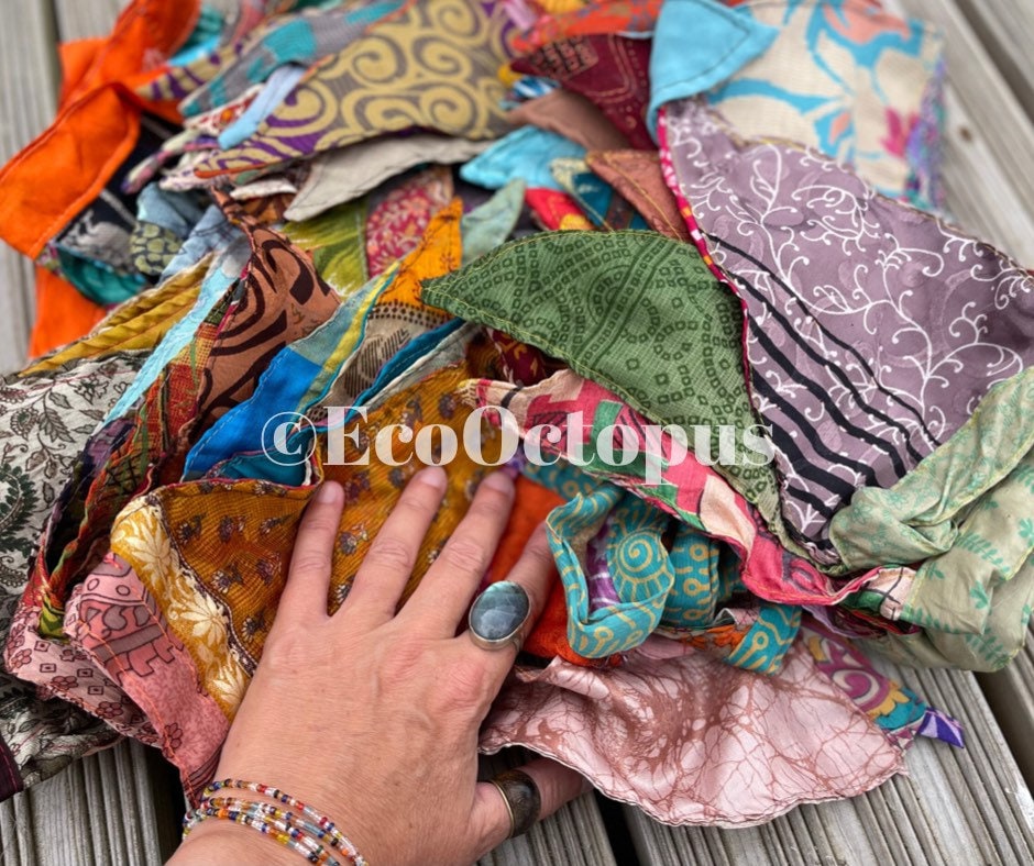 PICK YOUR OWN Recycled Sari Bunting. Eco-Friendly Boho Party Decorations.