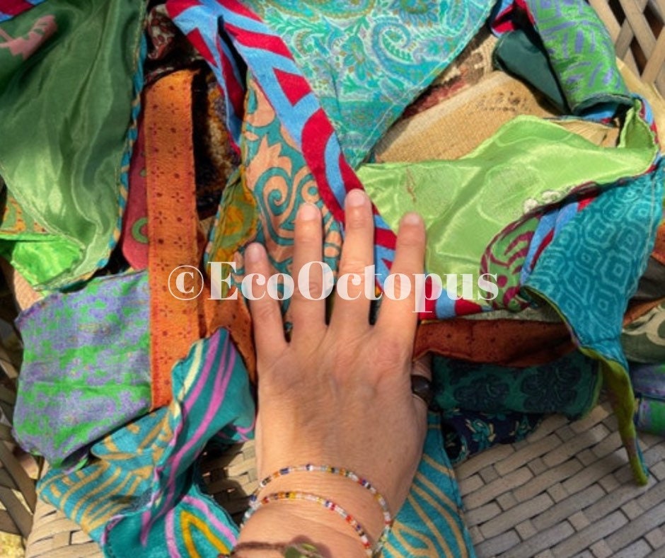 GREEN Eco-Friendly Handmade Recycled Bunting, Ethical Gift ideas.