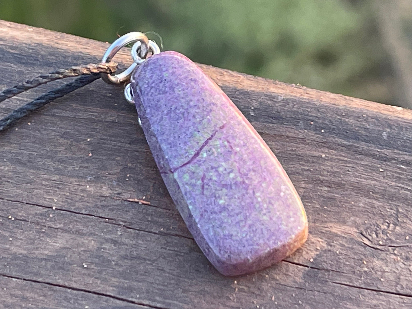 Atlantisite pendant, Atlantisite necklace, Atlantisite jewellery, unique gift for him, boho handmade necklace, romantic gift for her