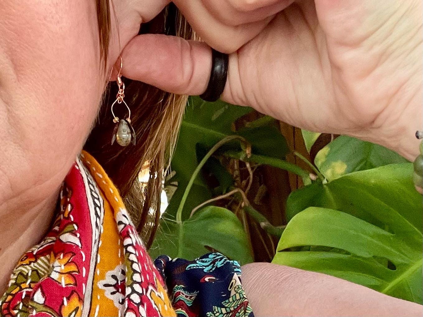 Bee earrings, ethical jewellery, recycled jewellery, eco friendly jewellery, bug earrings, bee jewellery, bee earrings, bee friendly gift