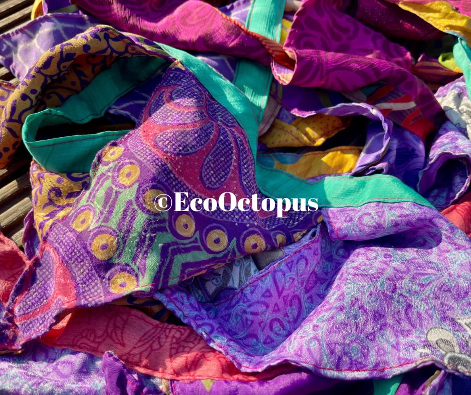 PURPLE. Handmade Eco-Friendly bunting. Purple decorations.