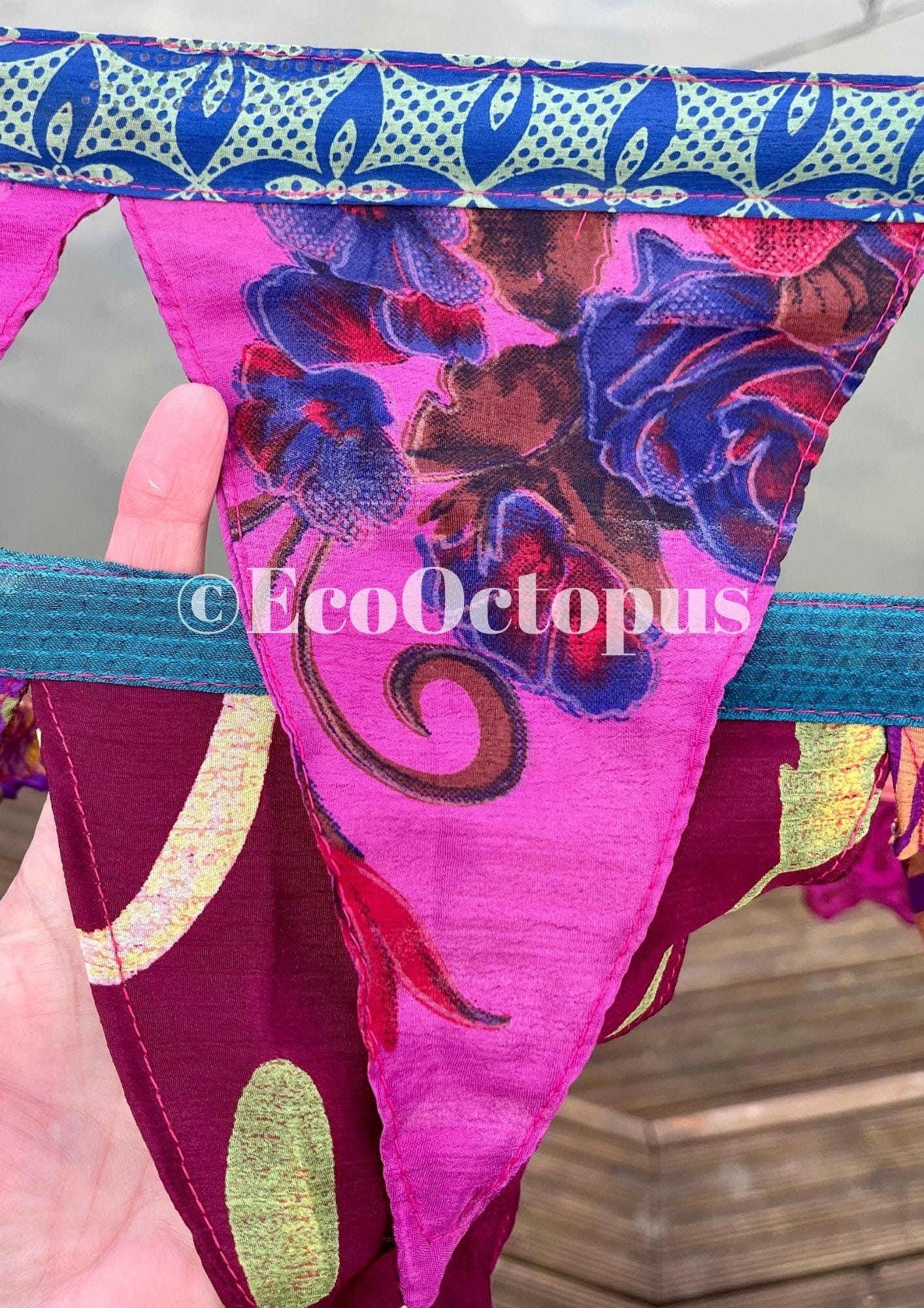 PURPLE. Handmade Eco-Friendly bunting. Purple decorations.