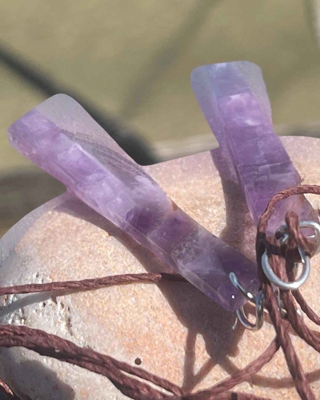 Amethyst pendant, amethyst necklace, amethyst jewellery, gift for him, boho handmade necklace, romantic gift for her, ethical jewellery