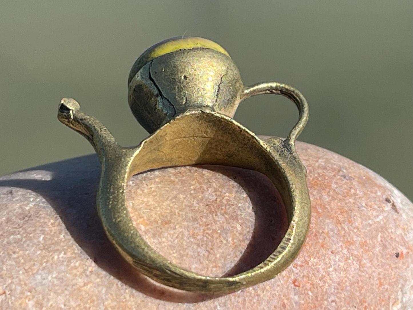 Fabulous vintage ring, large red ring, boho vintage jewellery, ethical jewellery, gypsy ring. Gypsy jewellery, statement jewellery