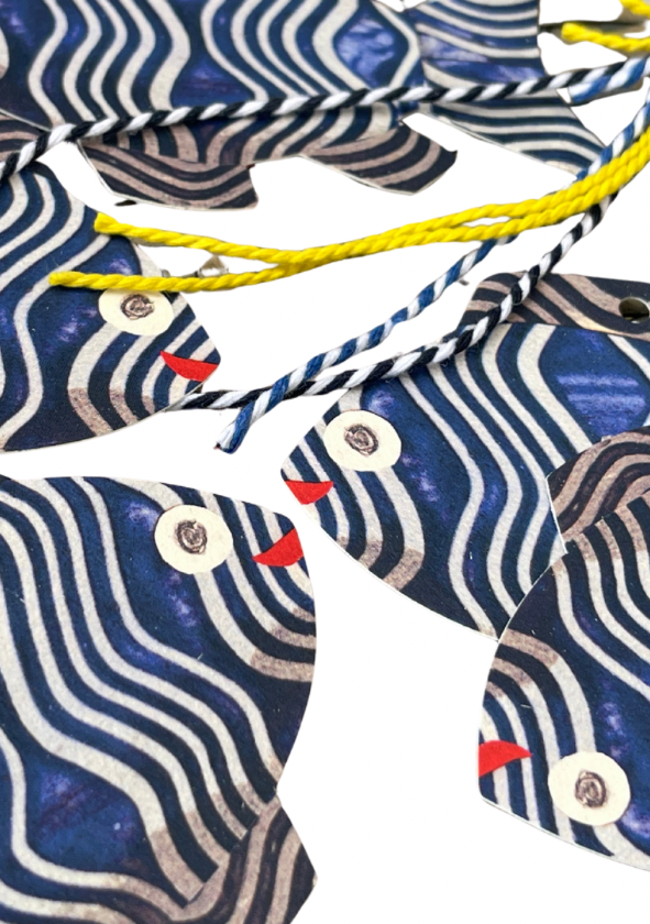 Large Recycled Fish Gift Tags