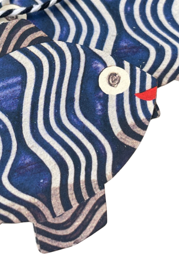 Large Recycled Fish Gift Tags