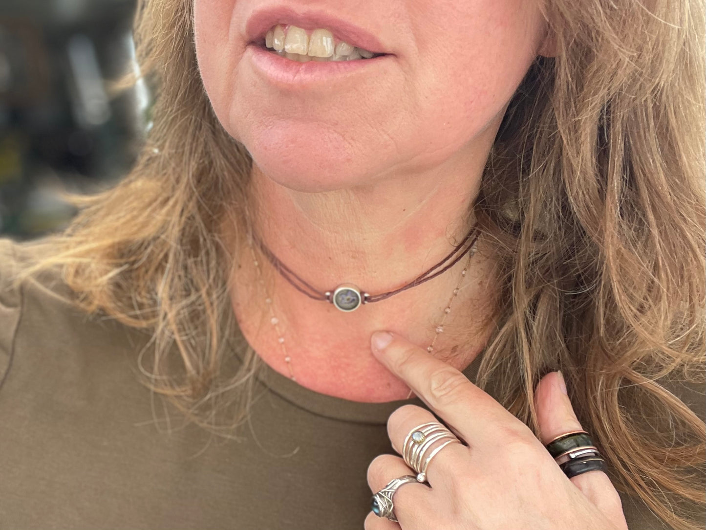 Forget-me-not bracelet or choker necklace. Boho gift for her, flower bracelet, remembrance bracelet, gardeners gift, Forget me not jewellery