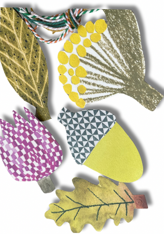 Large Recycled Botanical Gift Tags