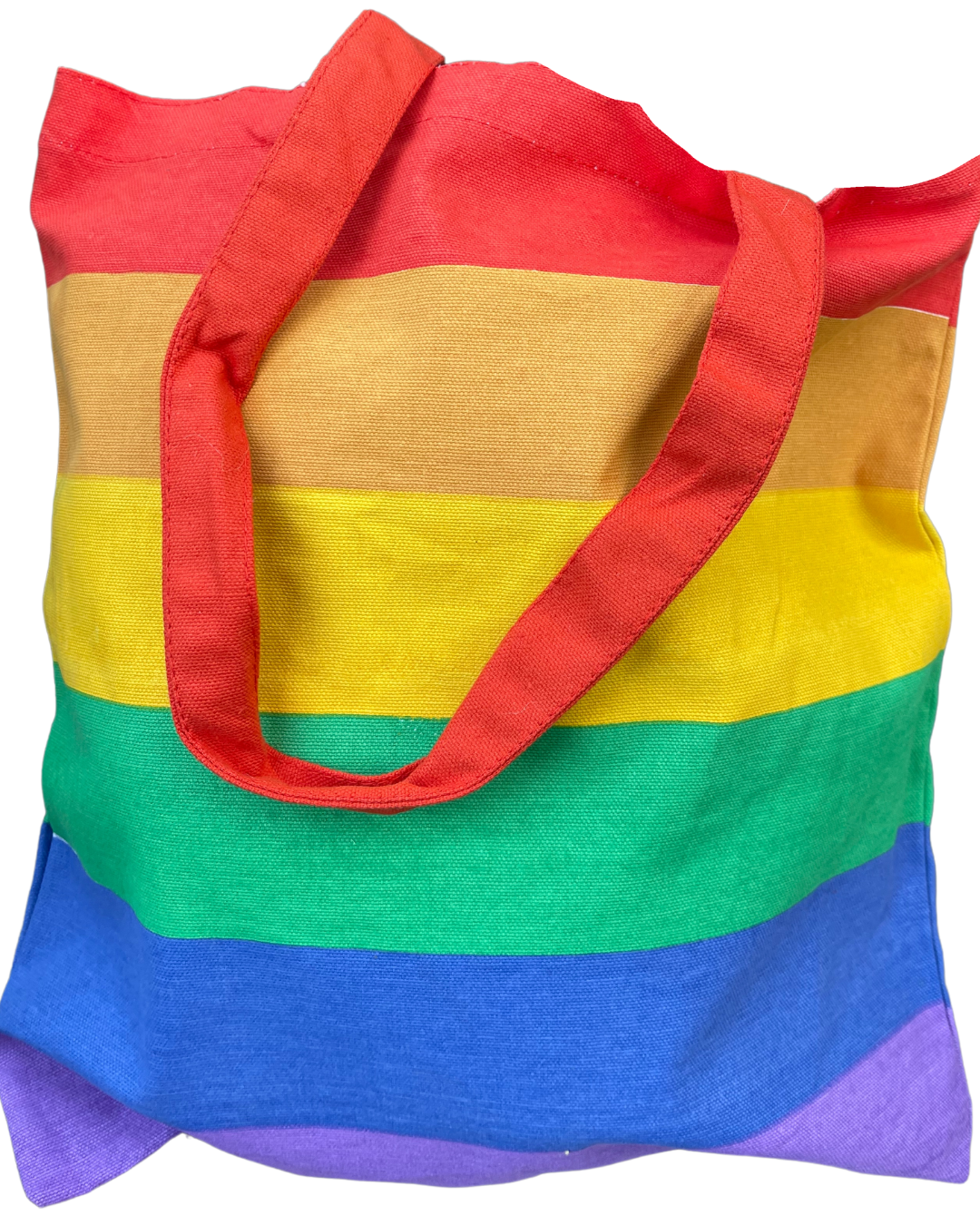 Eco Friendly Recycled Cotton Rainbow Bag.