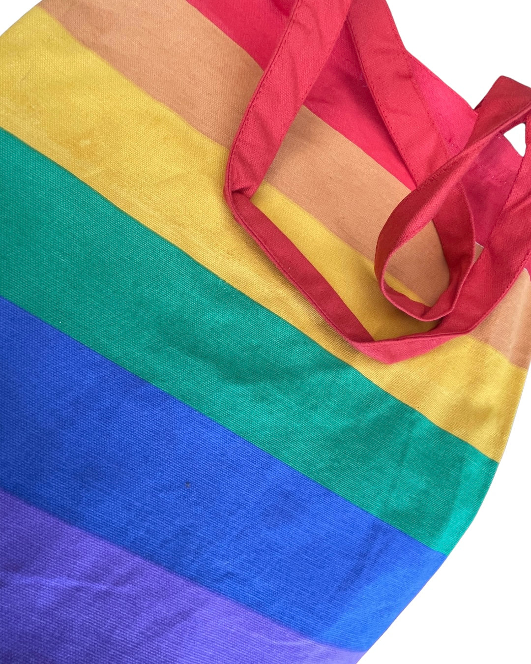 Eco Friendly Recycled Cotton Rainbow Bag.