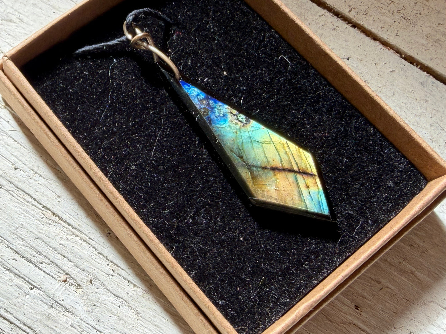 Ethically sourced labradorite necklace on recycled sterling silver. Ethical jewellery, labradorite jewellery. Labradorite pendants.