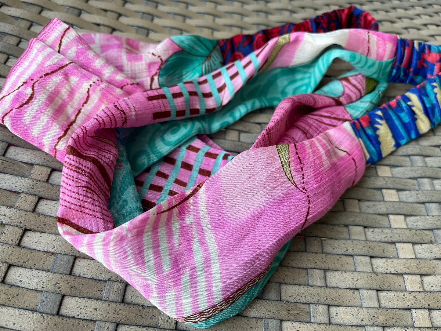 SALE Recycled hair bands, recycled head band, recycled jewellery, eco friendly gift for her, handmade hair wrap, gift for girl. Alice band