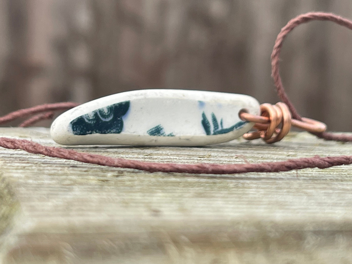 Recycled necklace, ceramic necklace, eco friendly gift for her. Handmade necklace, ceramic jewellery, boho necklace, ethical jewellery.