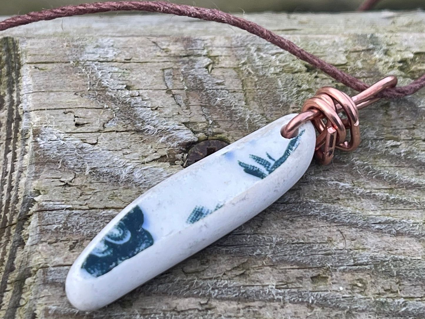 Recycled necklace, ceramic necklace, eco friendly gift for her. Handmade necklace, ceramic jewellery, boho necklace, ethical jewellery.