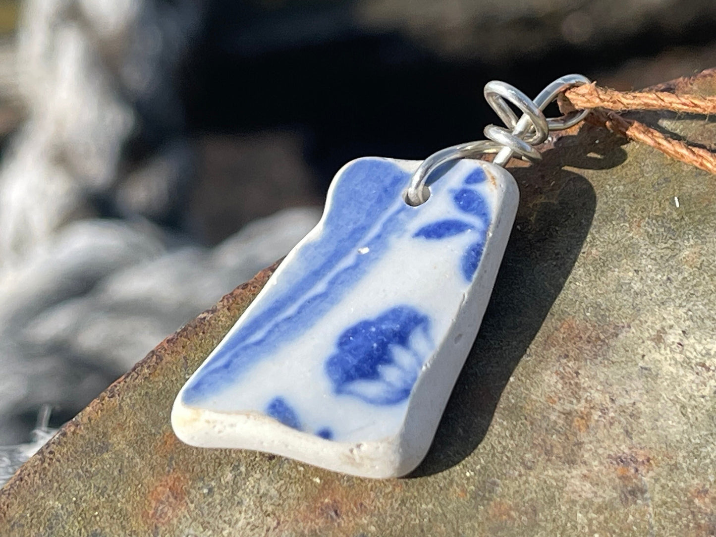 Ethically sourced pottery pendants. Recycled necklace, unique boho gift for her, ethical jewellery, recycled pendants eco friendly jewellery