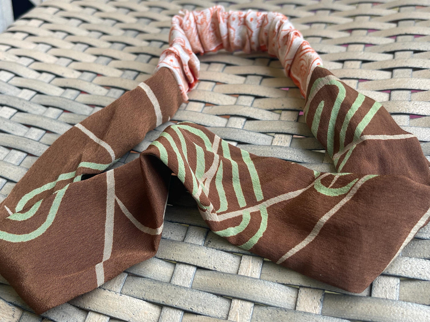 SALE Recycled hair bands, recycled head band, recycled jewellery, eco friendly gift for her, handmade hair wrap, gift for girl. Alice band