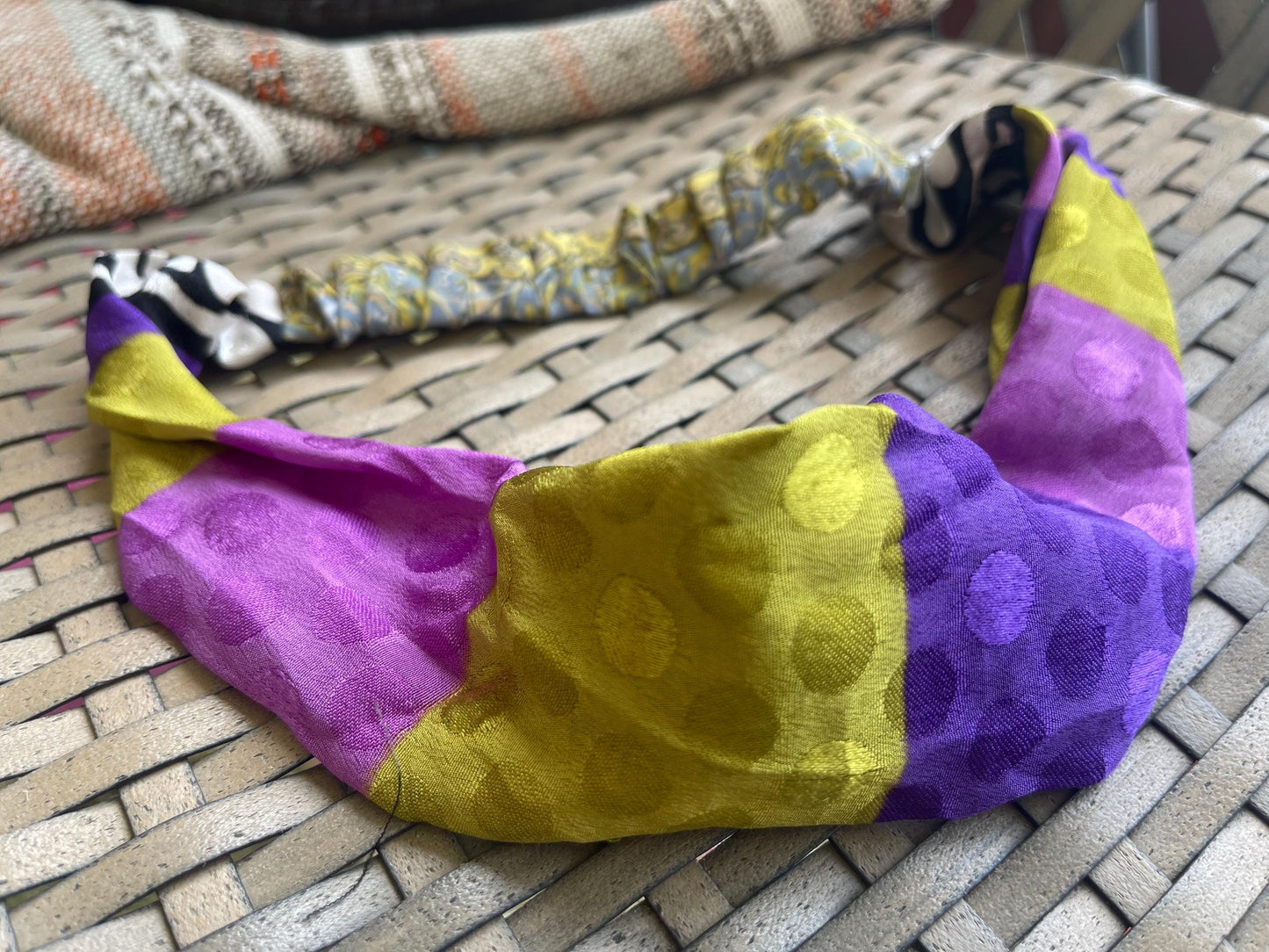 SALE Recycled hair bands, recycled head band, recycled jewellery, eco friendly gift for her, handmade hair wrap, gift for girl. Alice band