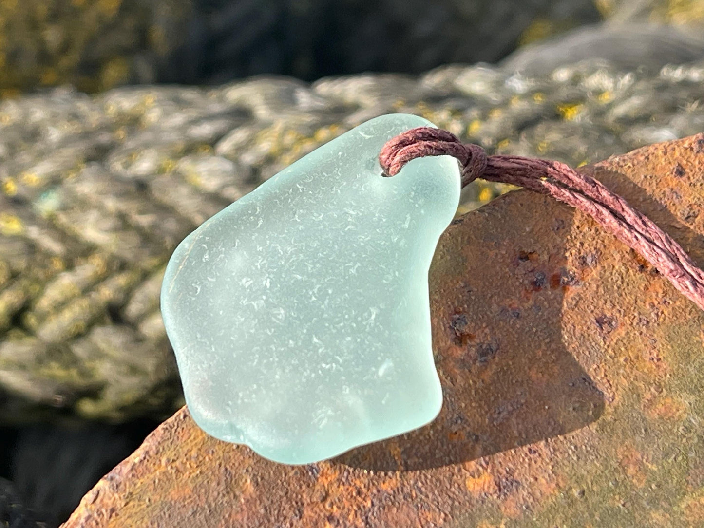 Sea glass pendants, eco friendly necklace, hippy necklace, gift for him, gift for her, recycled necklace, eco friendly jewellery, boho gifts