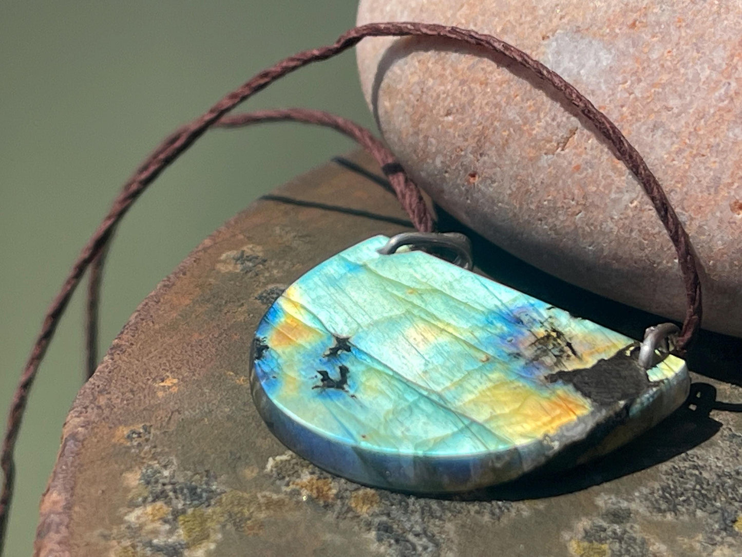 Labradorite necklace, labradorite jewellery, boho gift for her, unusual necklace, ethical jewellery, handmade necklace, labradorite pendant