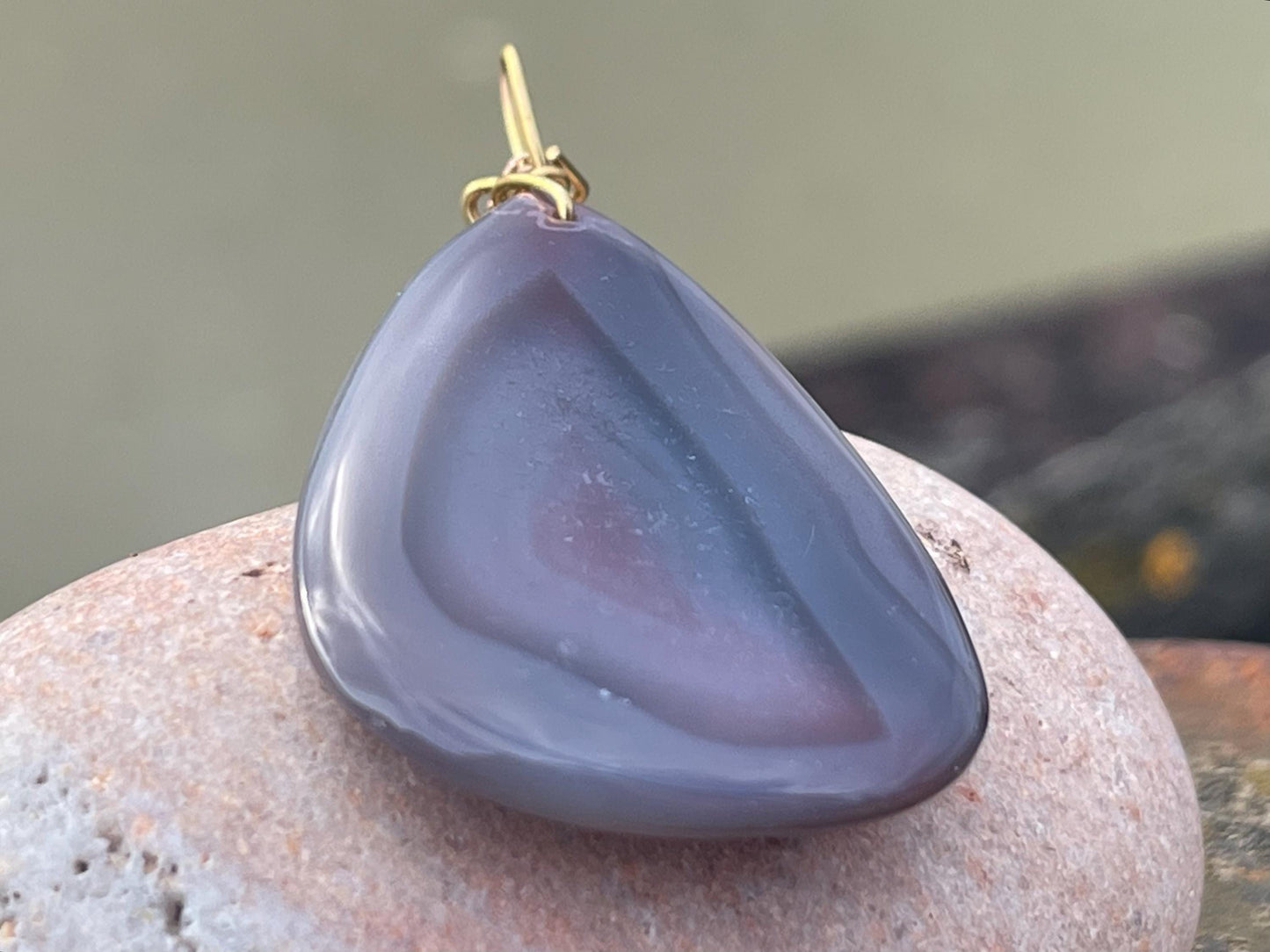 Botswana agate, pink gemstone necklace, unusual jewellery, gift for him, gift for her, handmade necklace, ethical jewellery, boho necklace