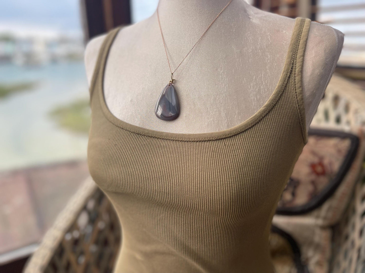 Botswana agate, pink gemstone necklace, unusual jewellery, gift for him, gift for her, handmade necklace, ethical jewellery, boho necklace