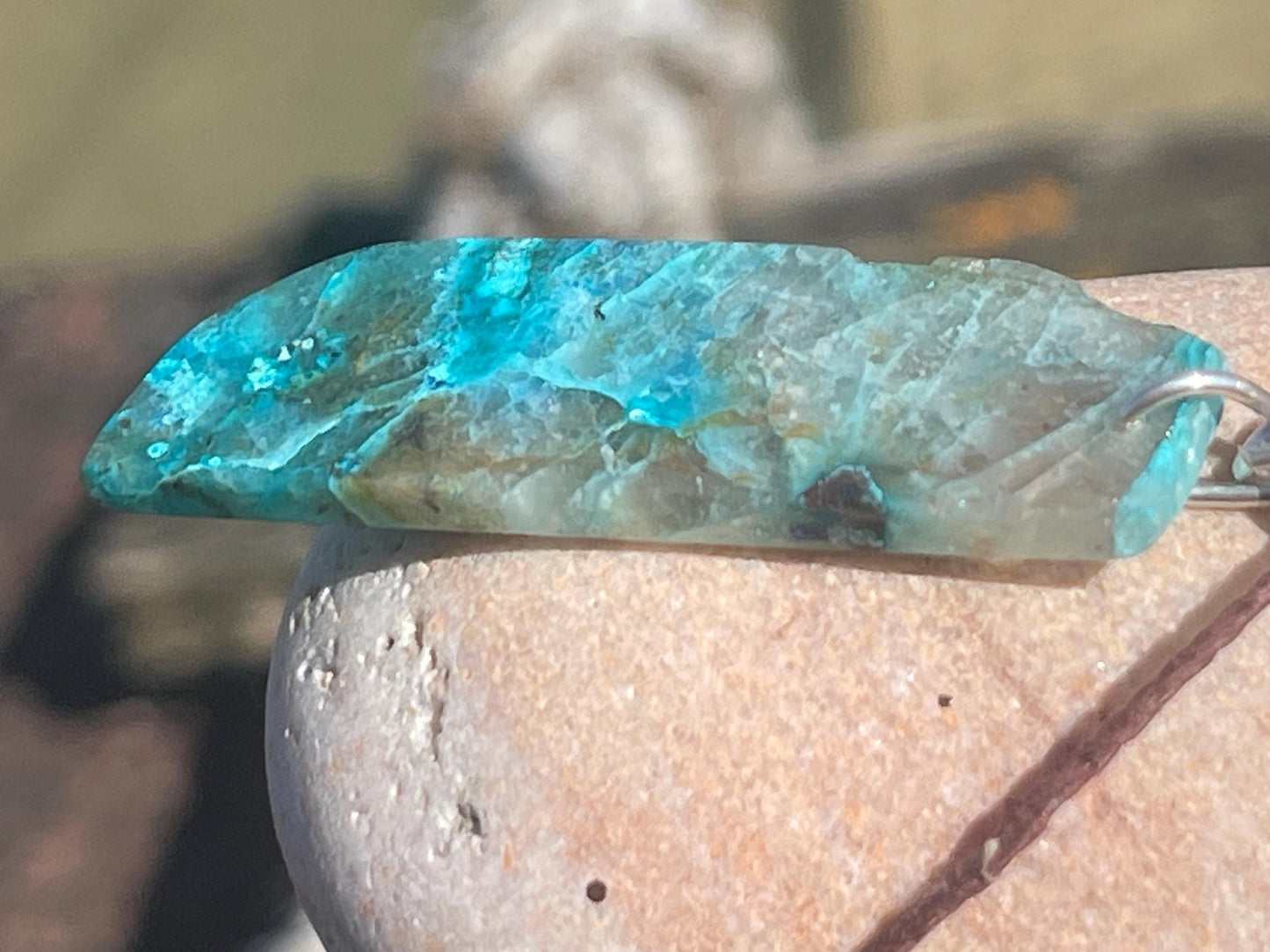 Chrysocolla Malachite necklace, ethical jewellery, bohemian necklace, unusual jewellery, malachite pendant, blue gemstone necklace