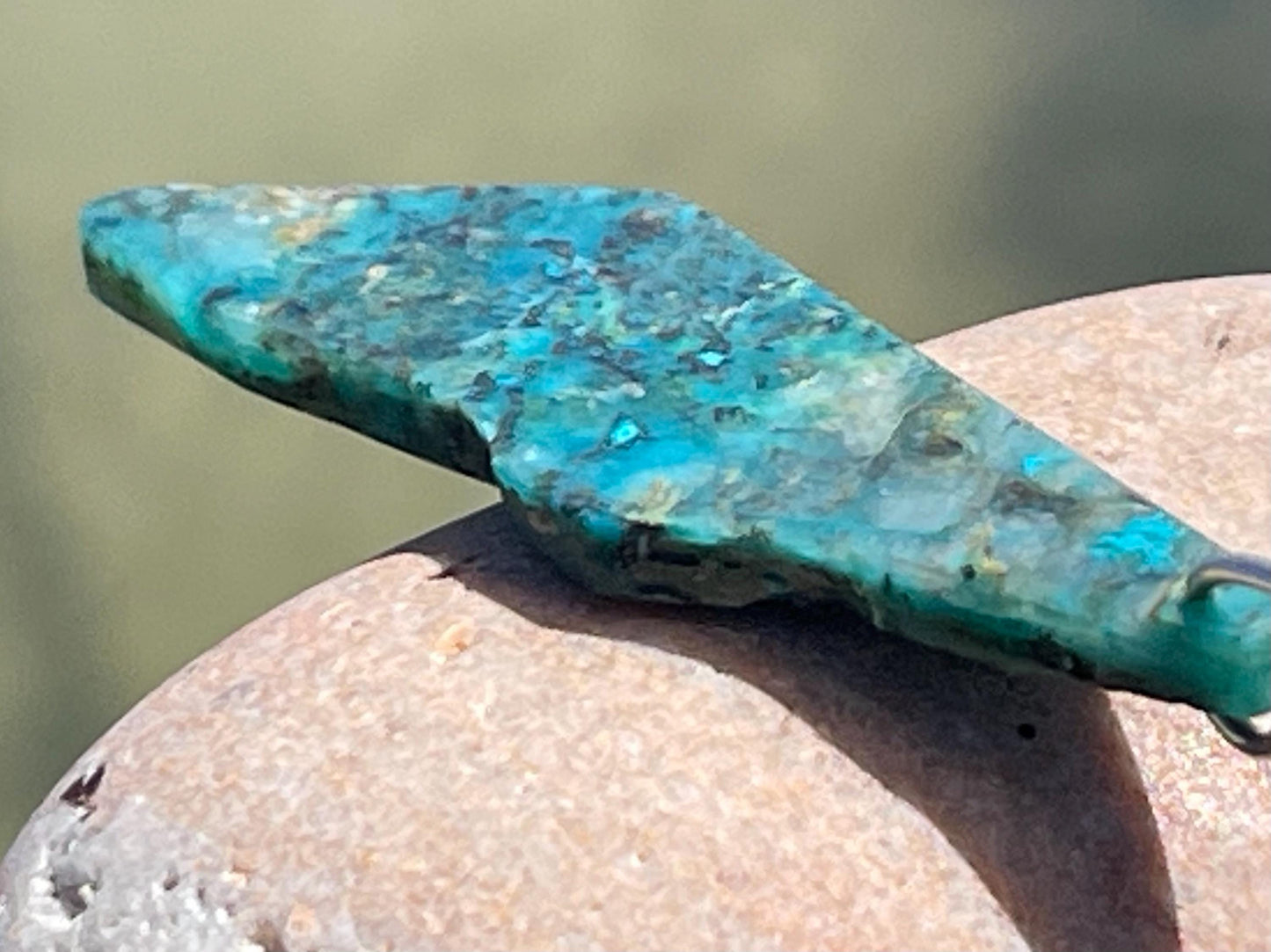 Chrysocolla Malachite necklace, ethical jewellery, bohemian necklace, unusual jewellery, malachite pendant, blue gemstone necklace