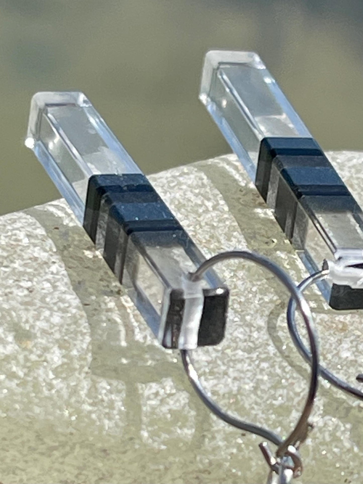 Quartz earrings on recycled sterling silver. Unusual gemstone earrings, quartz jewellery, boho earrings, handmade ethical jewellery