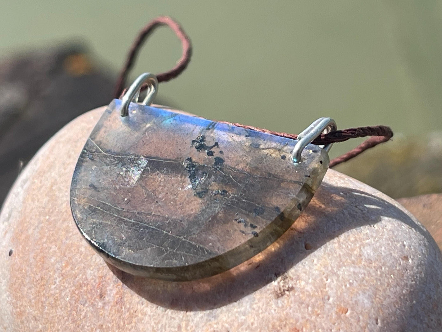 Labradorite necklace, labradorite jewellery, boho gift for her, unusual necklace, ethical jewellery, handmade necklace, labradorite pendant