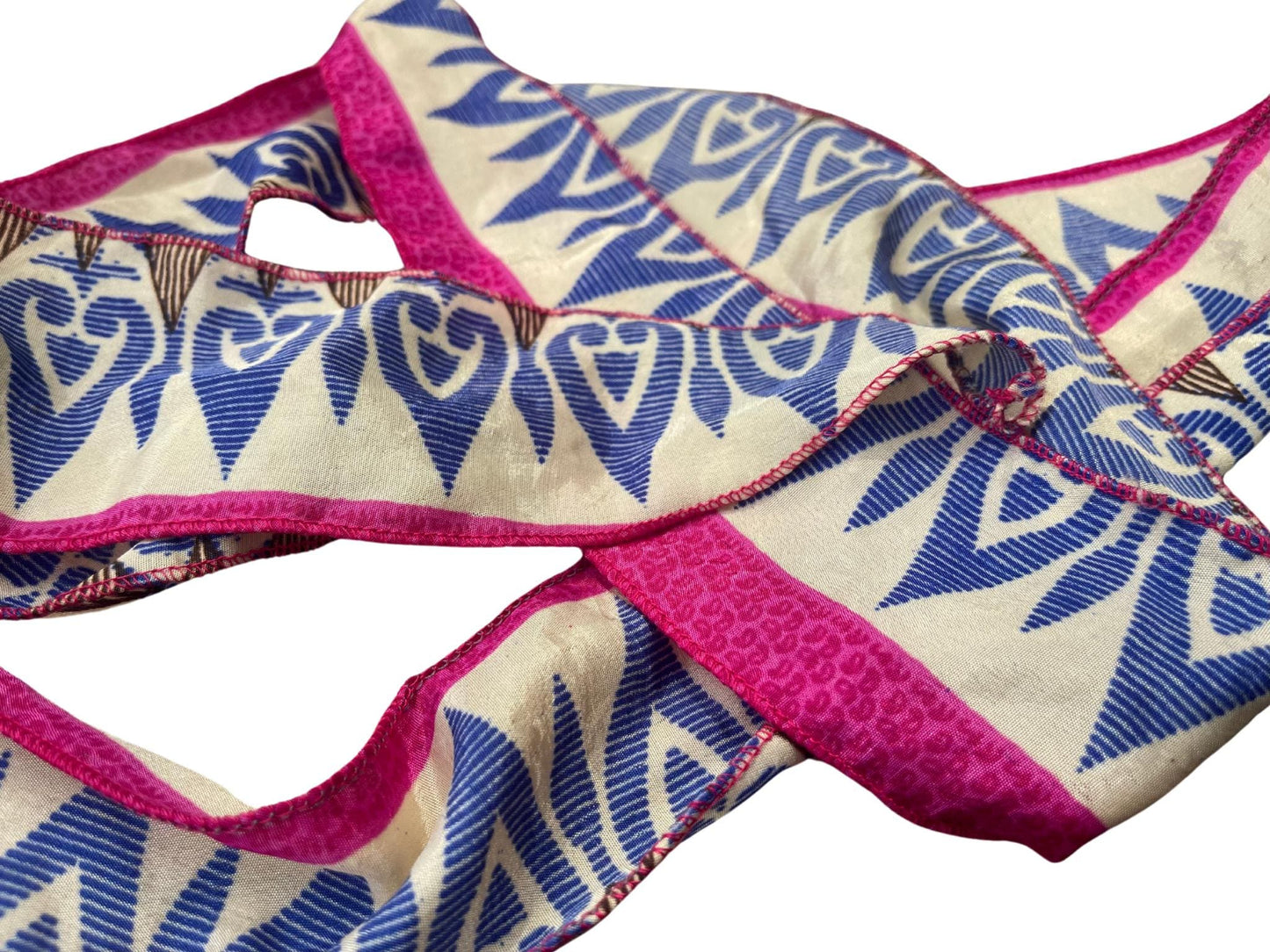 SALE. Recycled scarves, Handmade hair bands. Recycled Head Scarf. Wrist Wrap - Eco-Friendly Gift for Her, sari hair wrap, Indian hair scarf