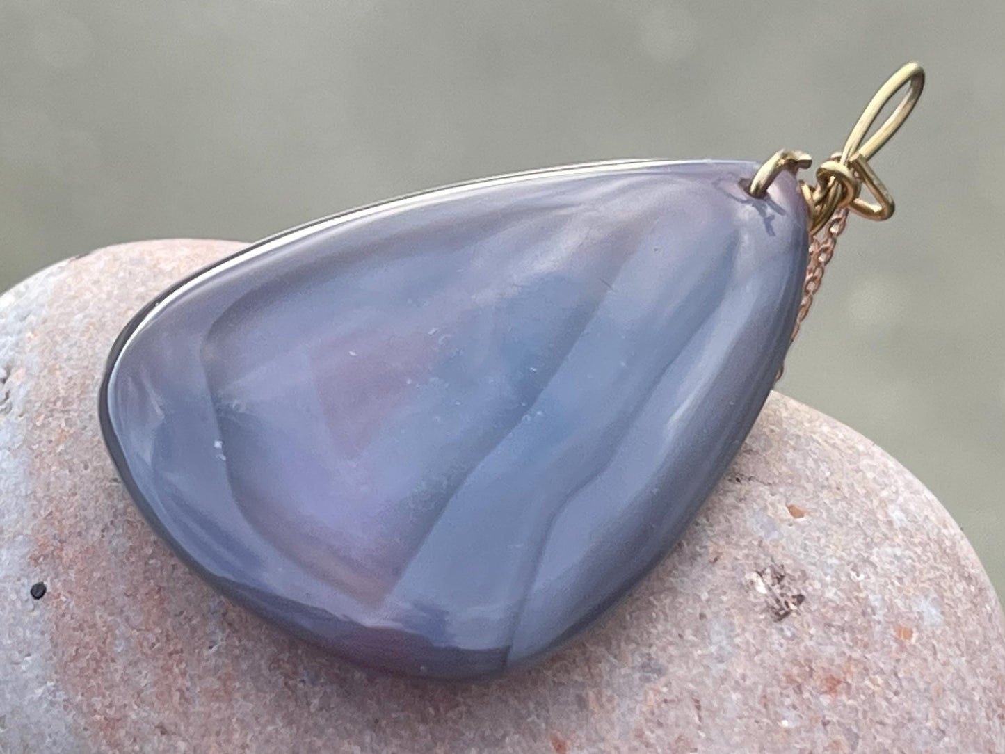 Botswana agate, pink gemstone necklace, unusual jewellery, gift for him, gift for her, handmade necklace, ethical jewellery, boho necklace