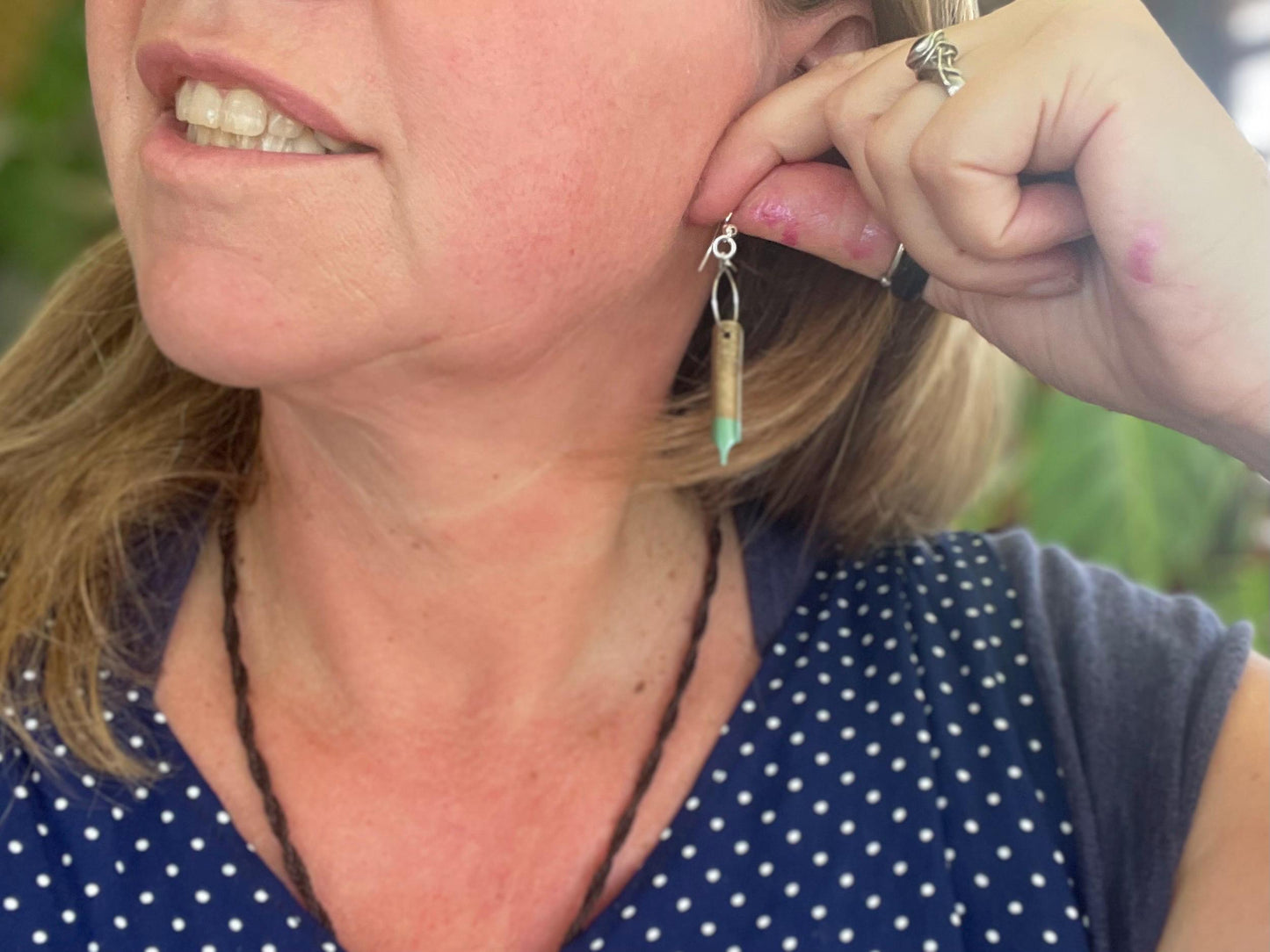 Pen nib earrings. Gift for a writer. Gift for a poet. Gift for book lover. Recycled jewellery. Eco friendly jewellery. Ethical jewellery.