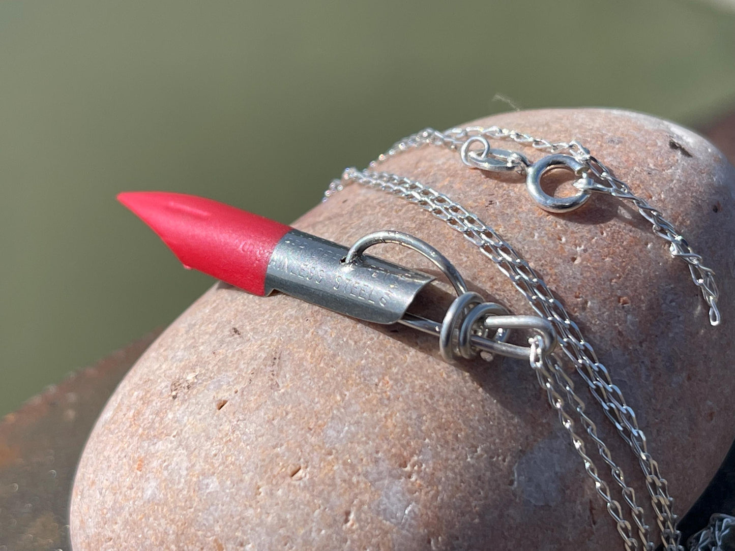 Pen nib necklace. Gift for a writer. Gift for a poet. Gift for book lover. Eco friendly jewellery. Ethical handmade jewellery. Teachers gift