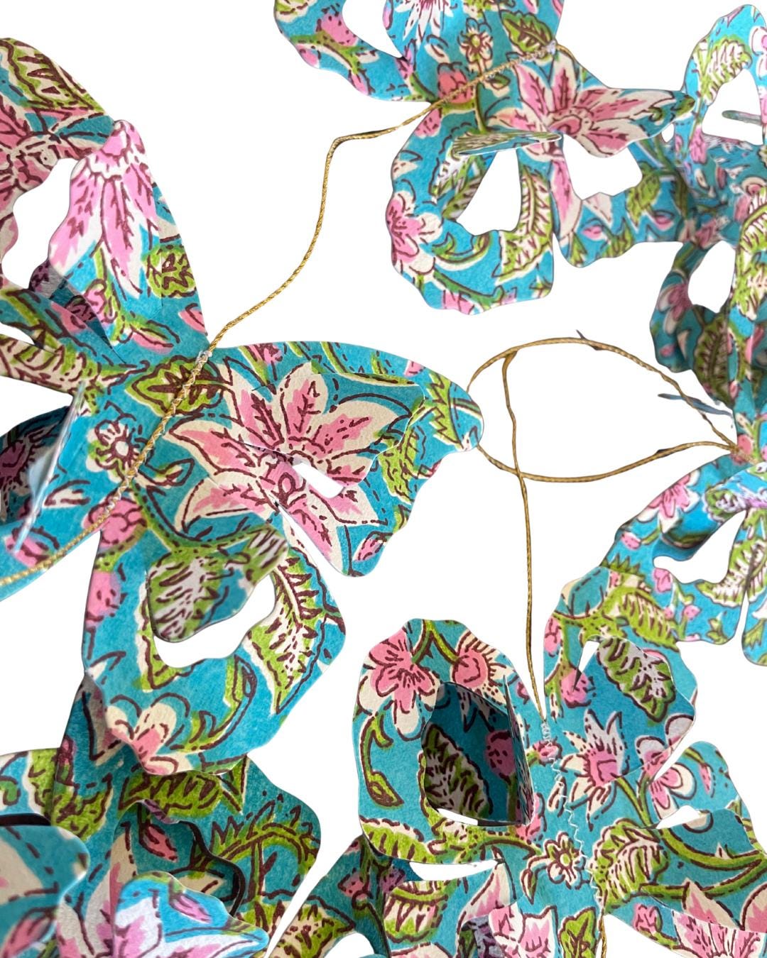 Butterfly garland for the home, garden, festivals, parties and weddings. Butterfly decorations. Gift for butterfly lover. Boho decor.