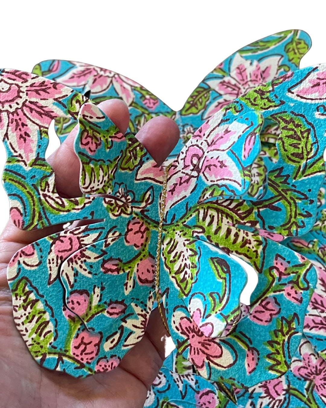 Butterfly garland for the home, garden, festivals, parties and weddings. Butterfly decorations. Gift for butterfly lover. Boho decor.