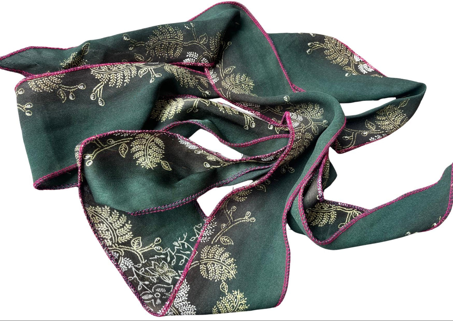 SALE. Recycled scarves, Handmade hair bands. Recycled Head Scarf. Wrist Wrap - Eco-Friendly Gift for Her, sari hair wrap, Indian hair scarf