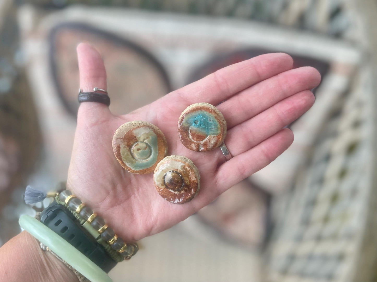 Melted sea glass brooch. Recycled brooch, handmade eco friendly jewellery, ethical jewellery, rustic brooch. eco gifts, boho jewellery