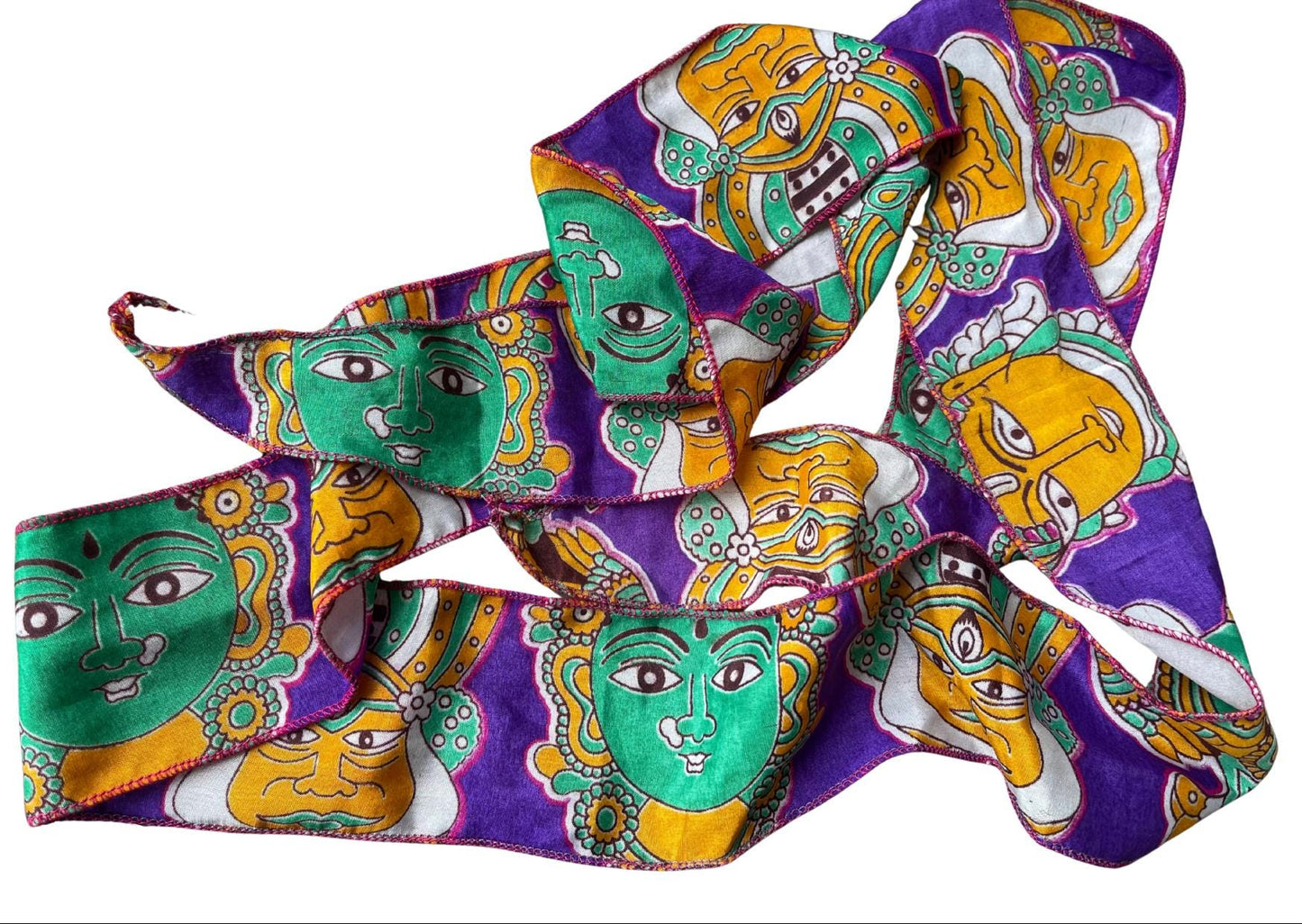 SALE Recycled hair scarves, eco friendly hair wraps, ethical gift for her, boho hairband, light scarf, handmade hairband, boho handmade hair