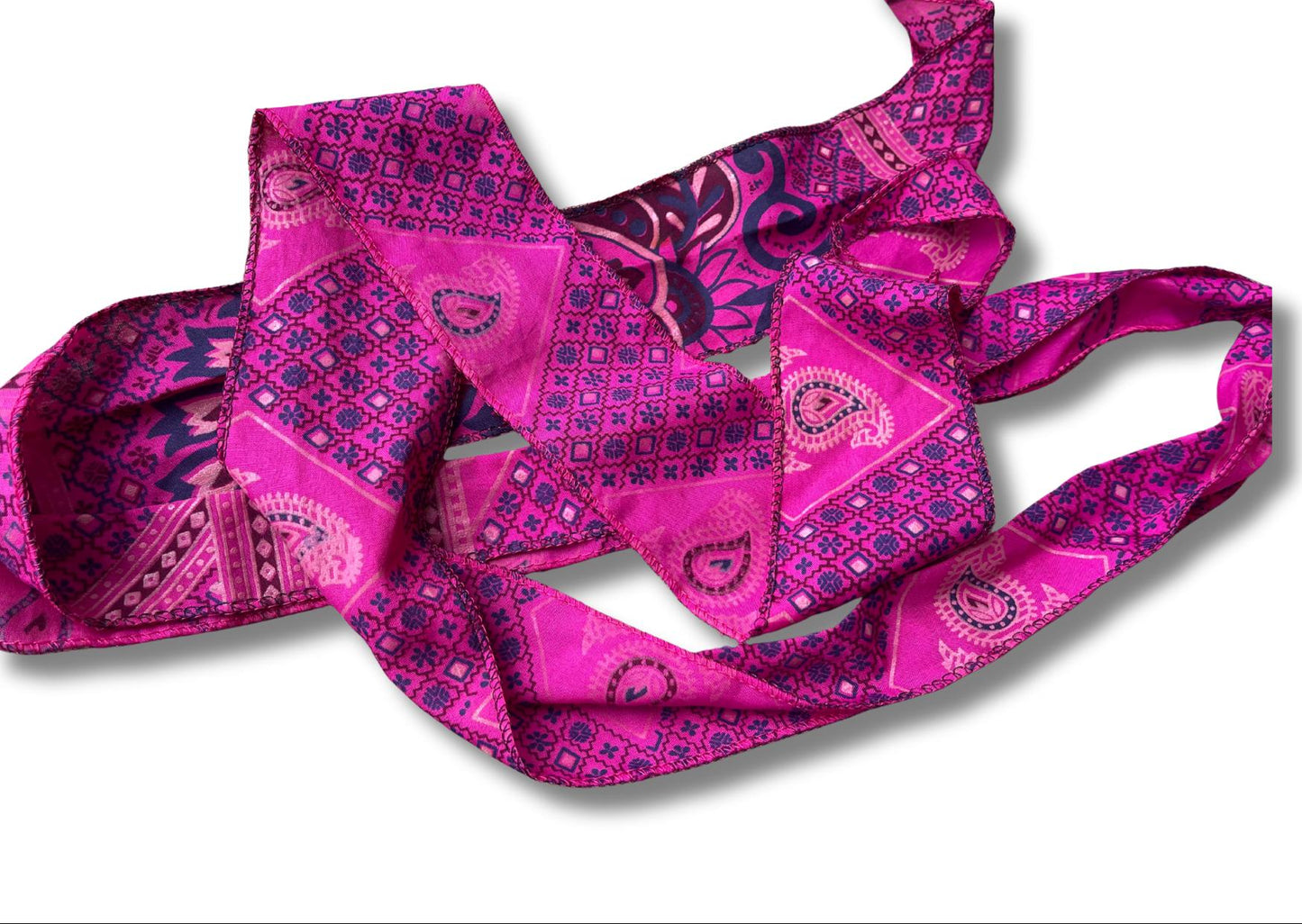 SALE Recycled head scarves, wrist bands, head band, wrist wrap, recycled hair wraps, eco friendly gift for her, BOHO hair scarf, neck scarf