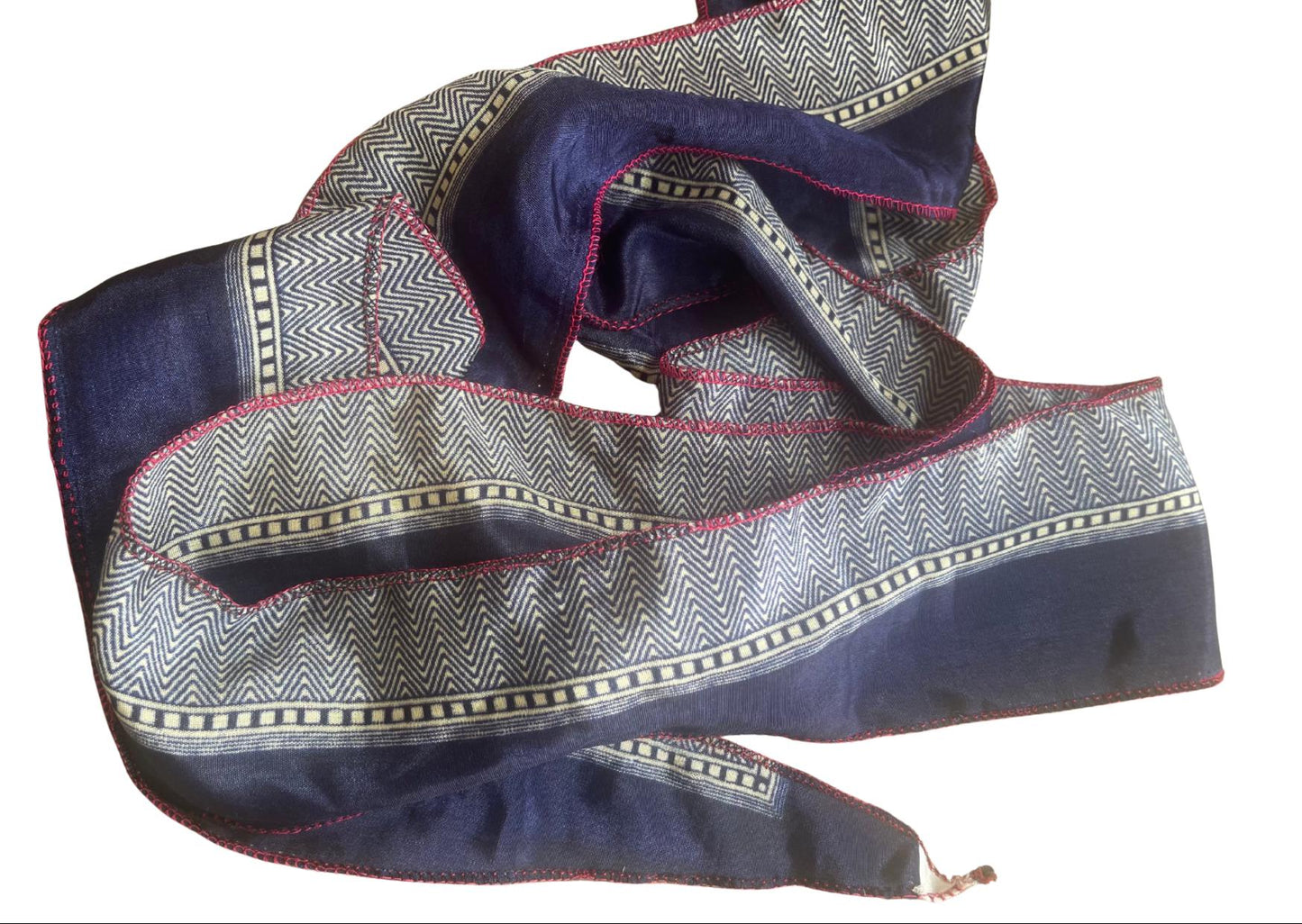 SALE. Recycled scarves, Handmade hair bands. Recycled Head Scarf. Wrist Wrap - Eco-Friendly Gift for Her, sari hair wrap, Indian hair scarf