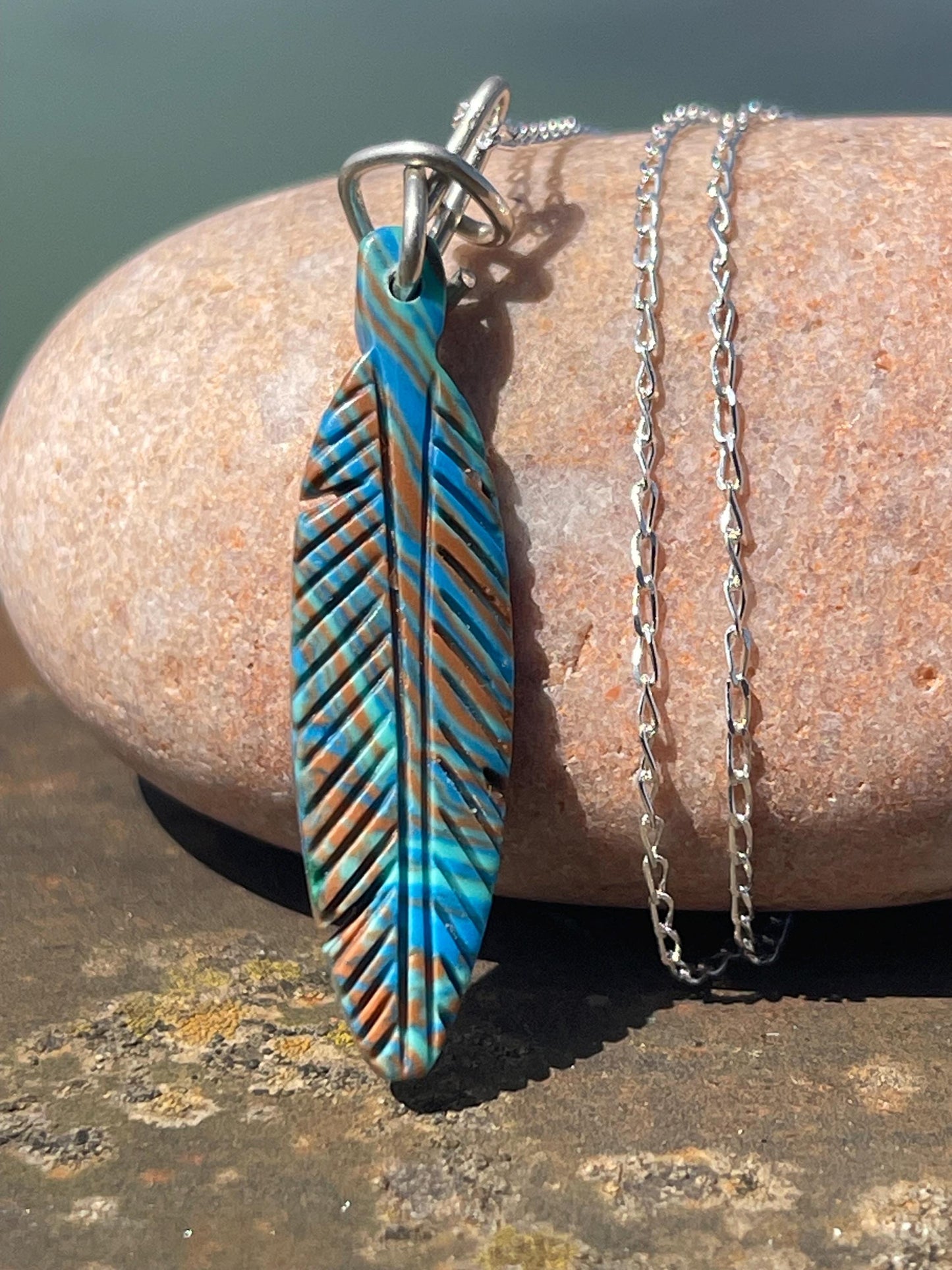 Jasper gemstone necklace. Ethical jewellery, blue gemstone pendant. Stunning unique jewellery. Unique gifts. Unique necklaces. Boho necklace