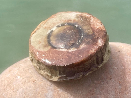 Melted sea glass brooch. Recycled brooch, handmade eco friendly jewellery, ethical jewellery, rustic brooch. eco gifts, boho jewellery