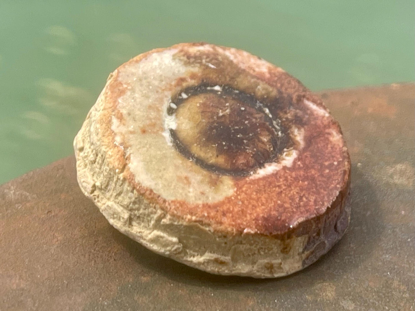 Melted sea glass brooch. Recycled brooch, handmade eco friendly jewellery, ethical jewellery, rustic brooch. eco gifts, boho jewellery