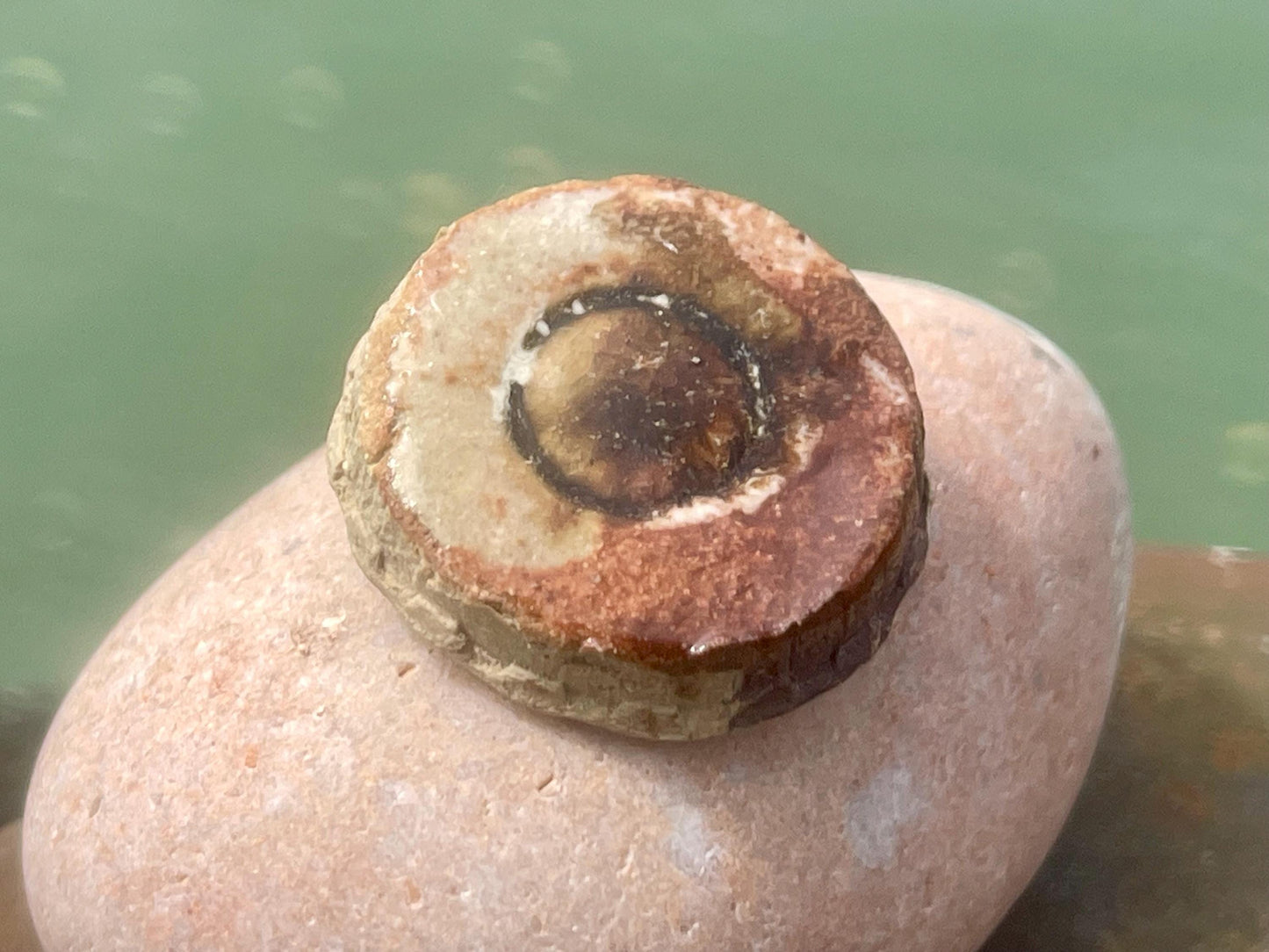 Melted sea glass brooch. Recycled brooch, handmade eco friendly jewellery, ethical jewellery, rustic brooch. eco gifts, boho jewellery