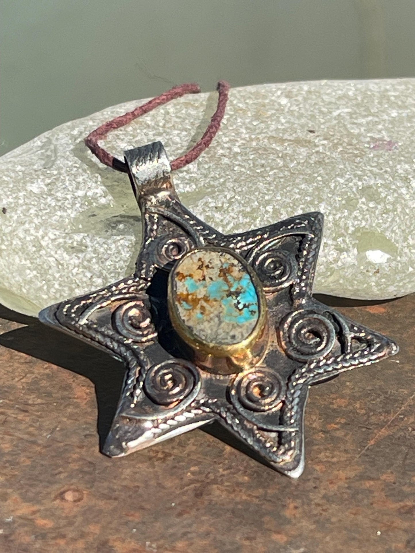 Vintage turquoise star necklaces, silver star jewellery, ethical jewellery. Eco friendly jewellery. Ethical jewellery. Turquoise pendants.