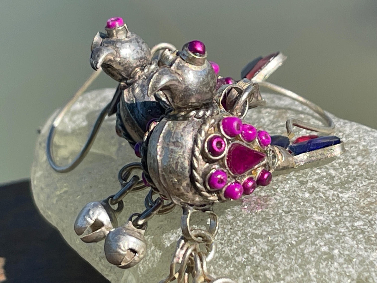 Gypsy jewellery, vintage bird earrings, silver bird earrings, vintage bird jewellery, ethical jewellery,  gypsy earrings, unusual gift ideas