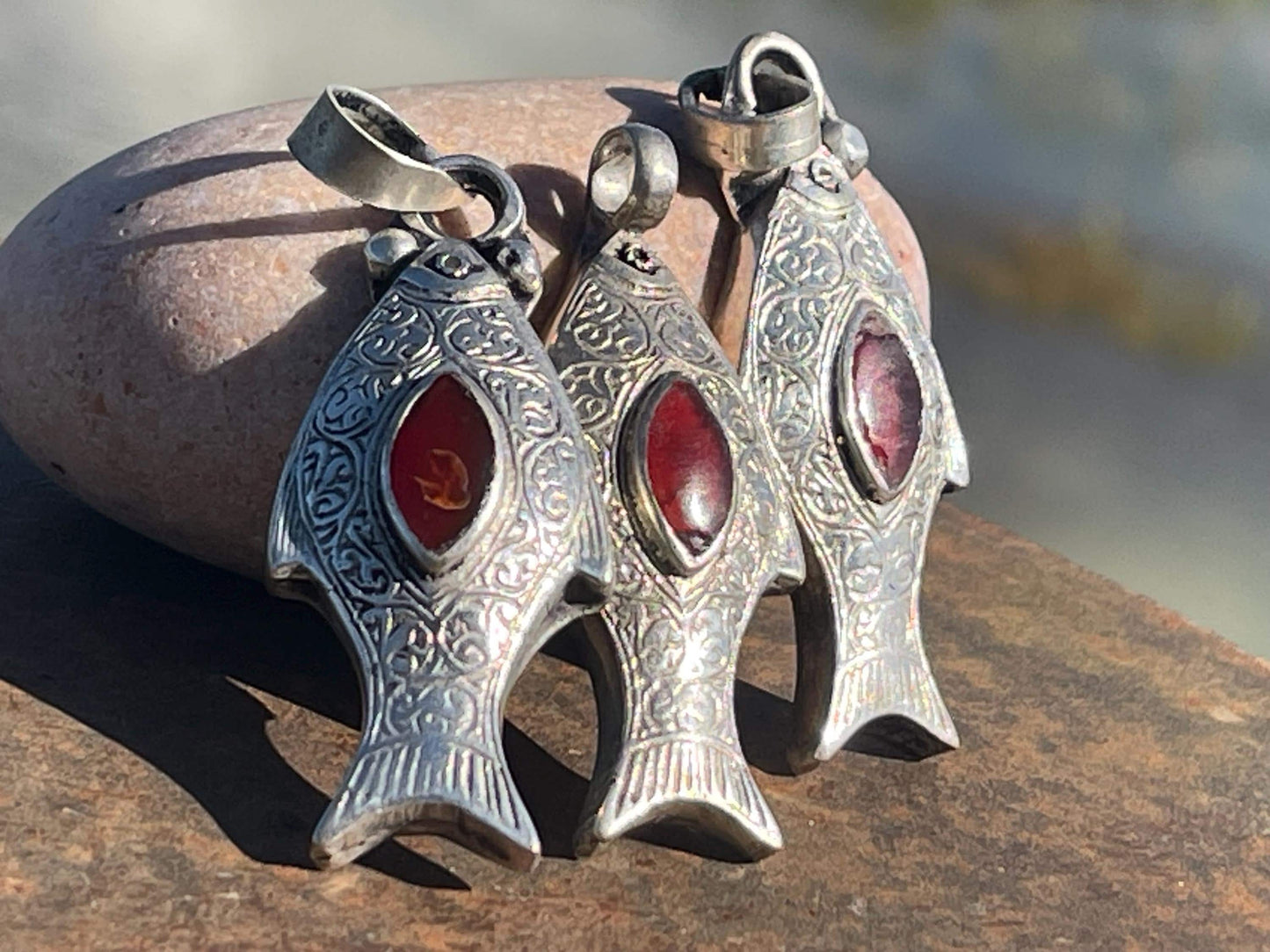 Gypsy jewellery, fish necklace, eco friendly jewellery, vintage jewellery, ethical jewellery, fish pendant, boho necklace, unique necklace