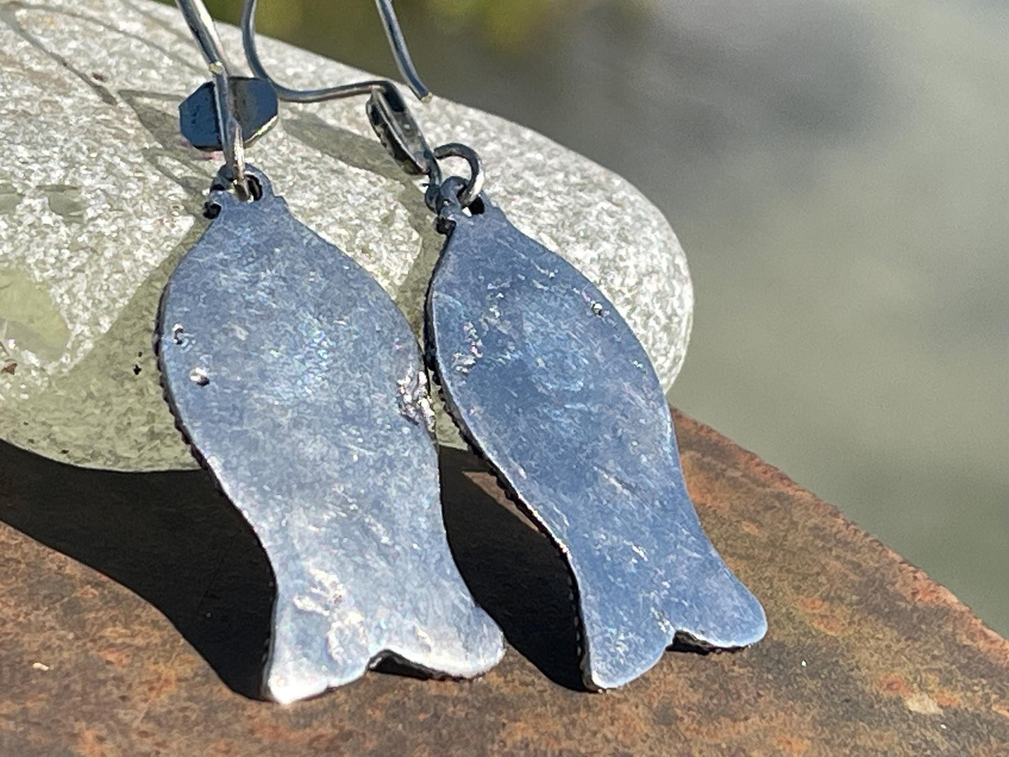 Gypsy jewellery, vintage fish earrings, silver fish earrings, vintage fish jewellery, ethical jewellery,  gypsy earrings, unusual gift ideas
