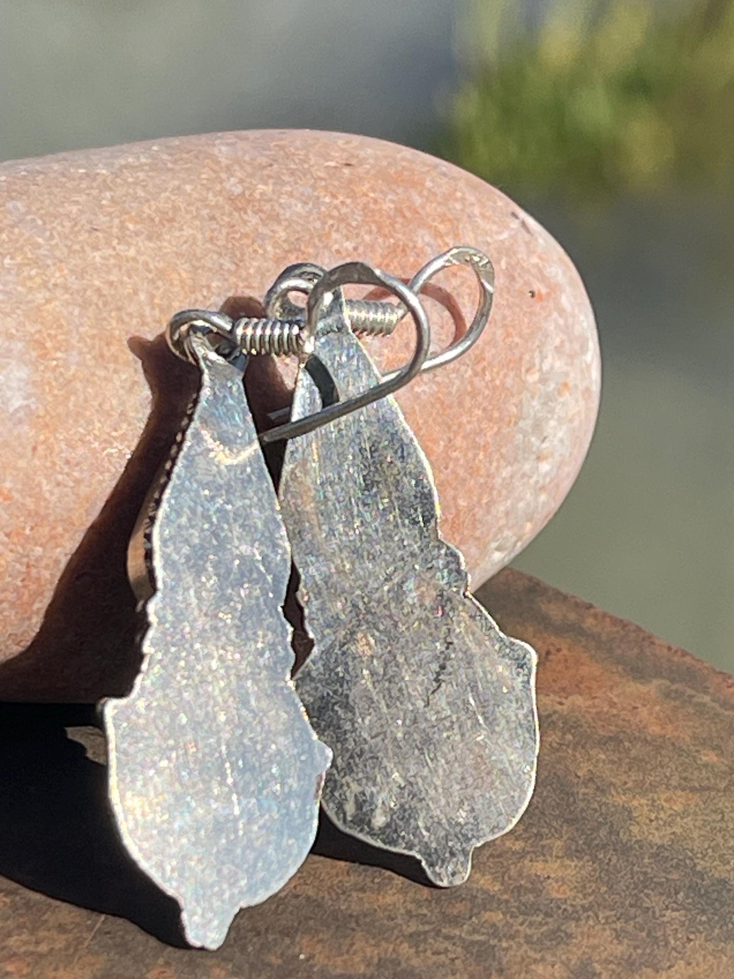 Vintage turquoise earrings, turquoise jewellery, ethical jewellery, gypsy earrings. Eco friendly jewellery. Ethical jewellery.